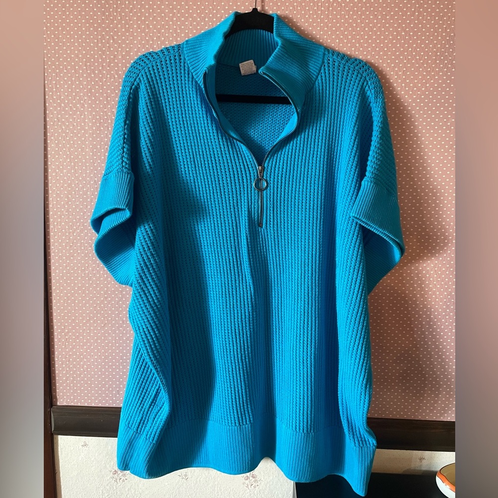 Livi women’s 26/28 knotted short sleeve sweater